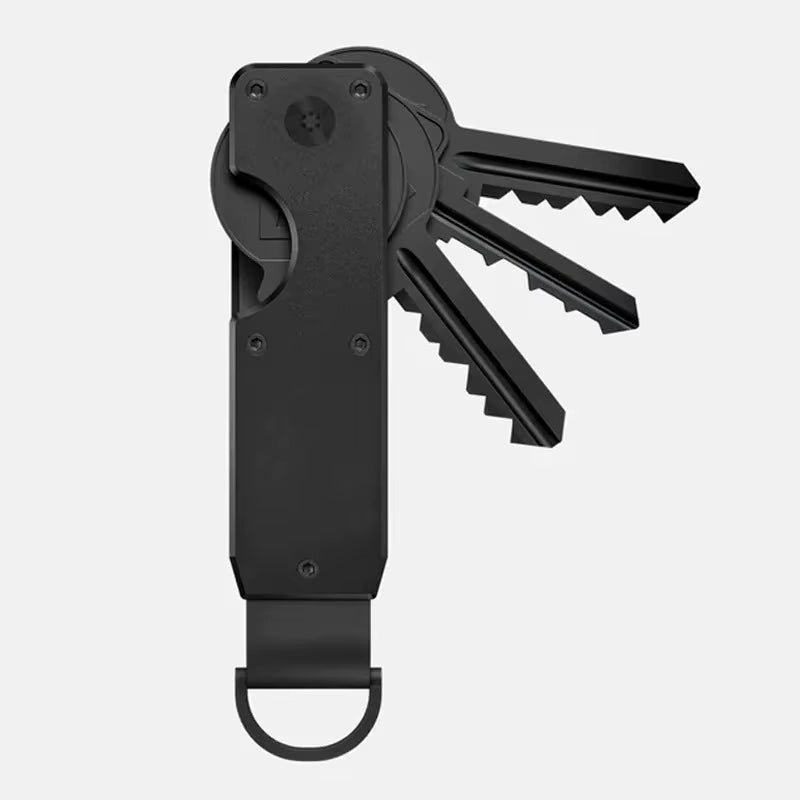 Key Organizer Compact Holder Metal Key Chain Minimalist Key Case Holder for Keychain Secures 1-5 Keys